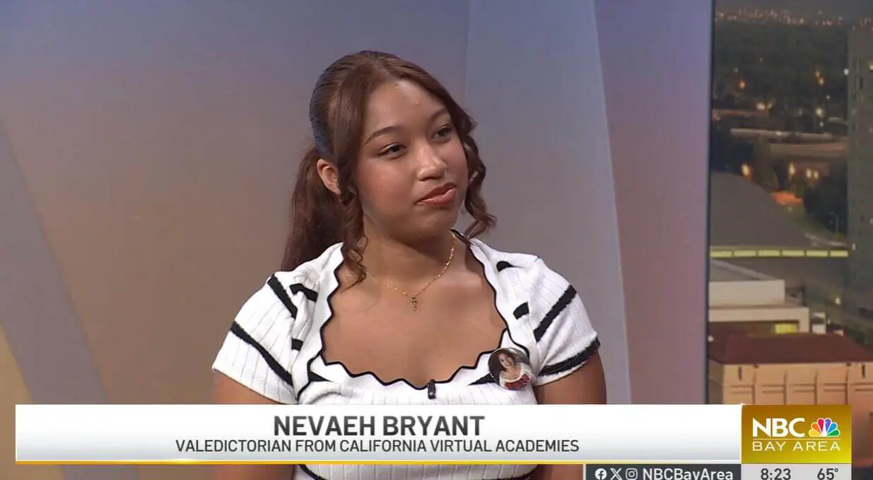 estudiante en programa de tv